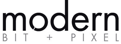 Modern Bit and Pixel Logo